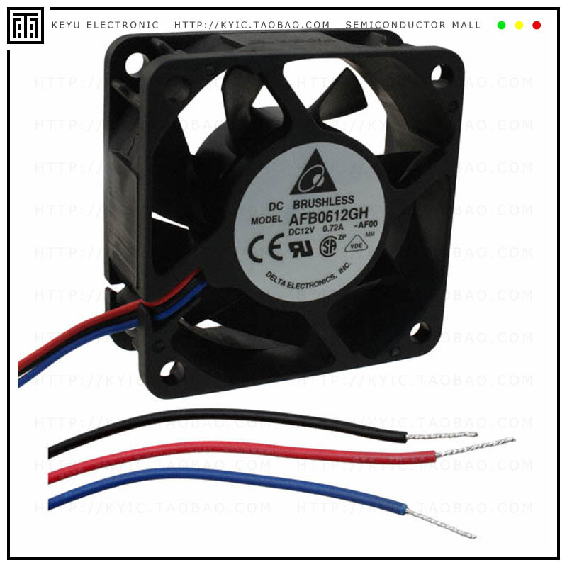 AFB0612GH-AF00【FAN AXIAL 60X25.4MM 12VDC WIRE】