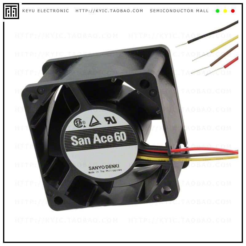 9GV0648P1H031【FAN 60X38MM 48VDC VANE RBLS】