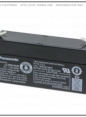 LC-R061R3P【BATTERY LEAD ACID 6V 1.3AH】