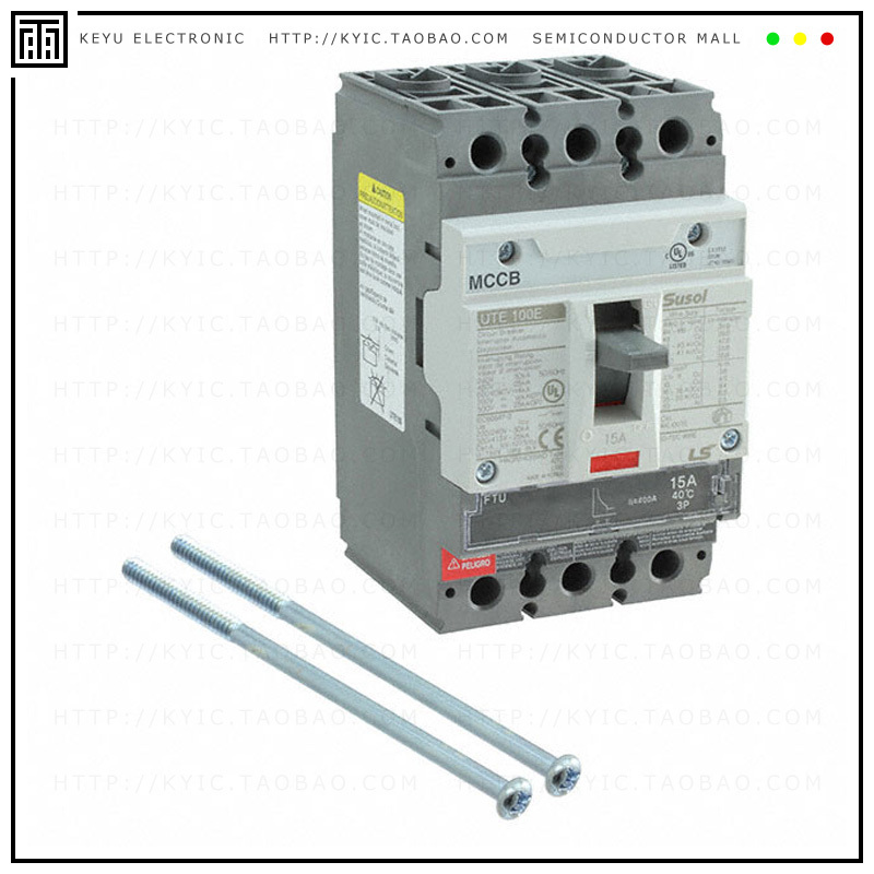 UTE100E-FTU-15-3P-LL-UL【CIR BRKR THERM 15A 600VAC/500VDC】