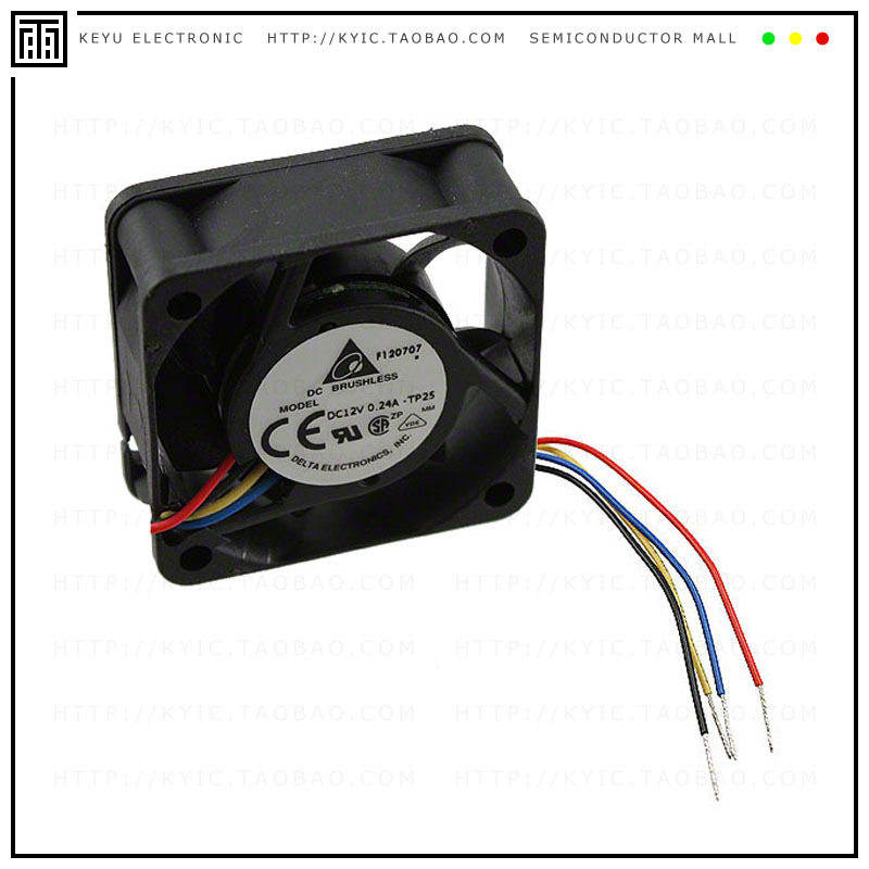 AFB0412VHB-TP25【FAN AXIAL 40X15MM 12VDC WIRE】