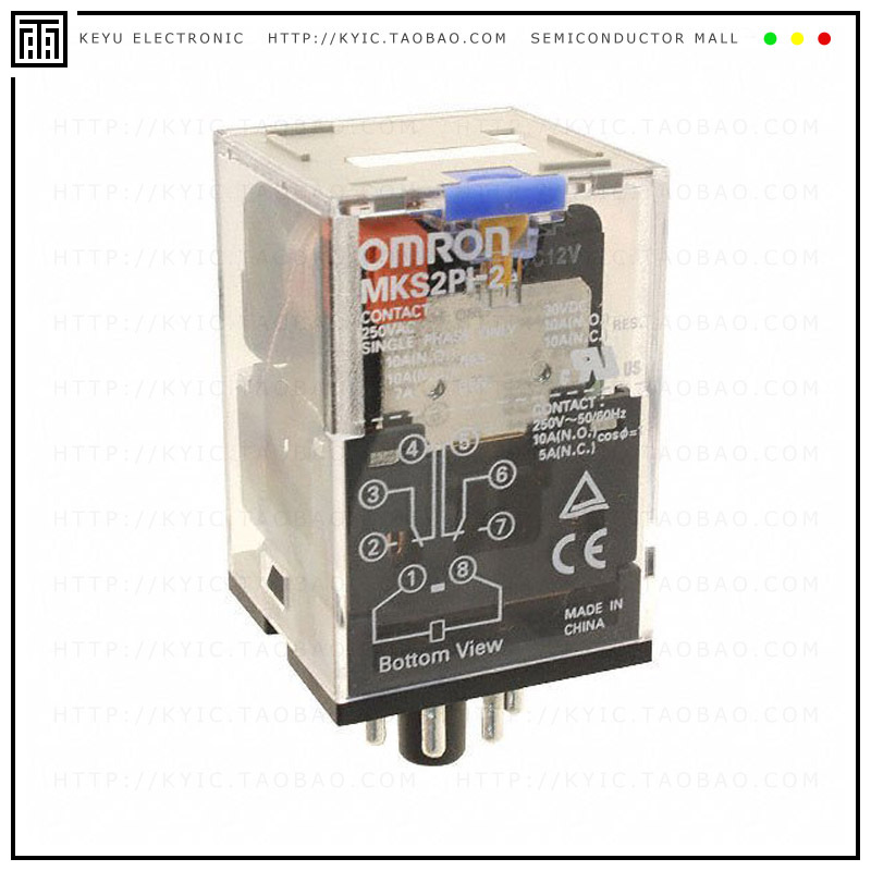 MKS2PI-2 DC12【RELAY GEN PURPOSE DPDT 10A 12V】