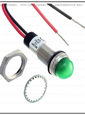 6563203303F【LED 1/2' DOME GRN 12VDC LEAD】