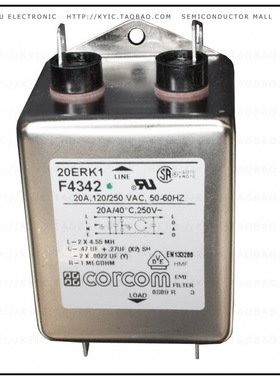 2-1609089-7【LINE FILTER 250VAC 20A CHASS MNT】