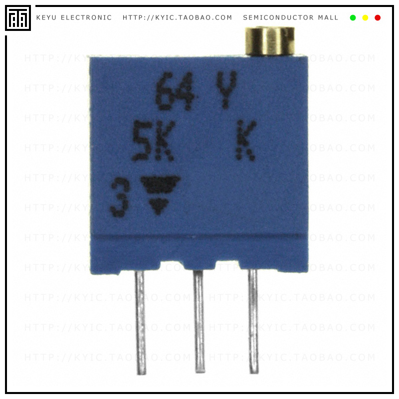 M64Y502KB40【TRIMMER 5K OHM 0.5W PC PIN TOP】