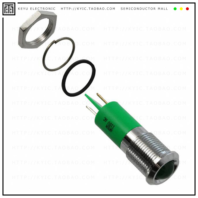 Q14P1CXXG110E【INDICATOR 110V 14MM PROM GREEN】