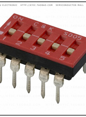 SD05H0B【SWITCH SLIDE DIP SPST 100MA 25V】