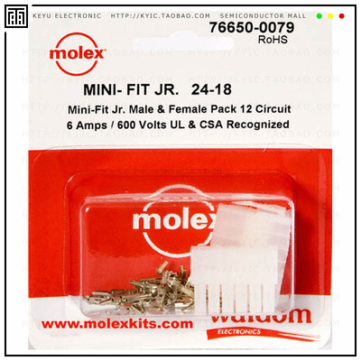 76650-0079【KIT CONN MINI-FIT JR 12 CIRCUITS】