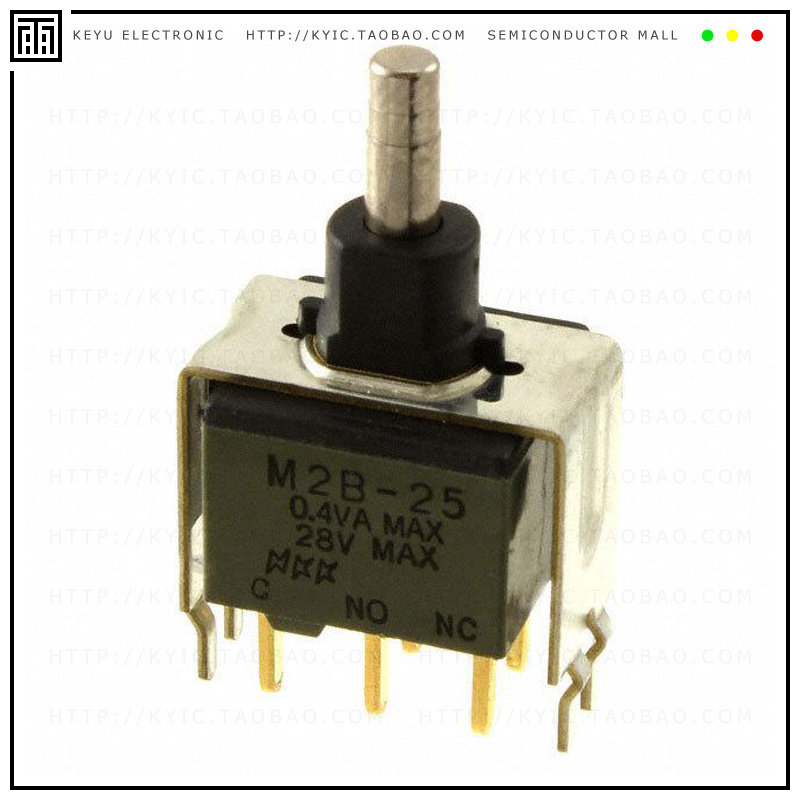 M2B25AA5G13【SWITCH PUSH DPDT 0.4VA 28V】