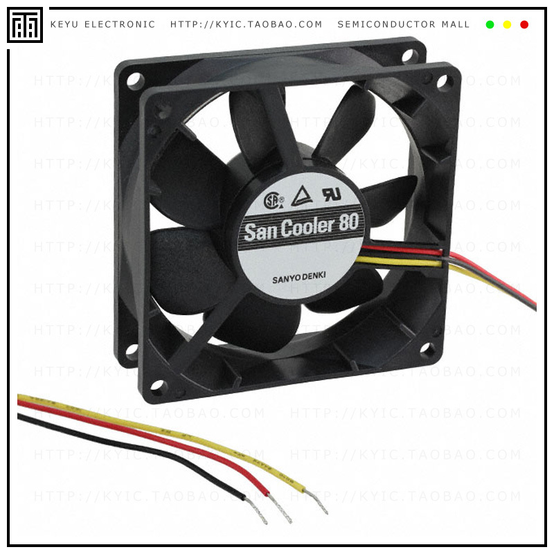 9A0812G4011【FAN 80X25MM 12VDC RBLS TACH】