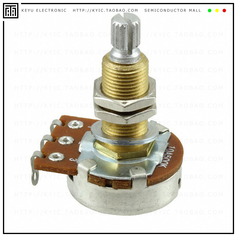 PDB241-GTR03-504A2【POT 500K OHM 1/4W CARBON LOG】