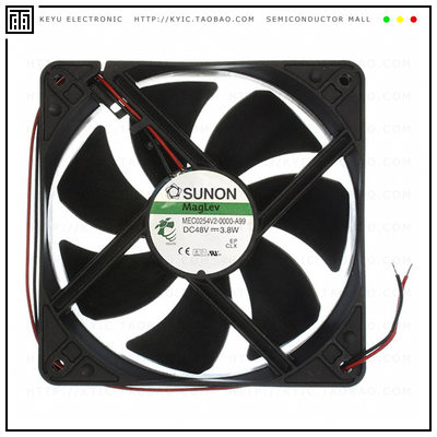 MEC0254V2-000U-A99【FAN AXIAL 120X25MM 48VDC WIRE】