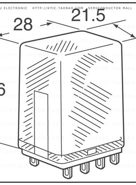 MY2K-02-DC24【RELAY GEN PURPOSE DPDT 3A 24V】