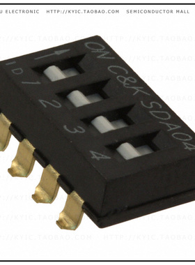 SDA04H0SBD【SWITCH SLIDE DIP SPST 25MA 24V】