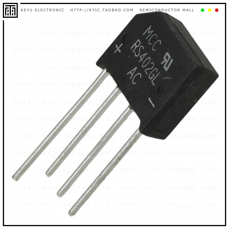 RS402GL-BP【BRIDGE RECT 1PHASE 100V 4A RS-4L】