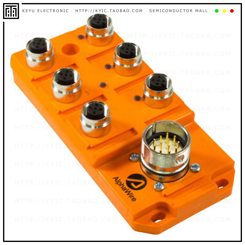 912-CN NC032【M12 PLASTIC 6PORT 1SIG LED】