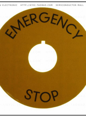 5.76204.4030400【EMRG STP LBL 60MM EMERGENCY STOP】