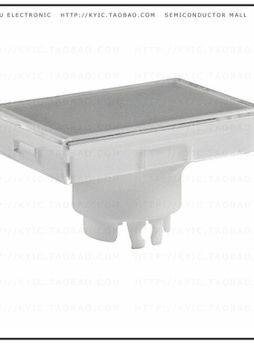 AT3006JB【CAP PUSHBUTTON RECT CLEAR/WHITE】