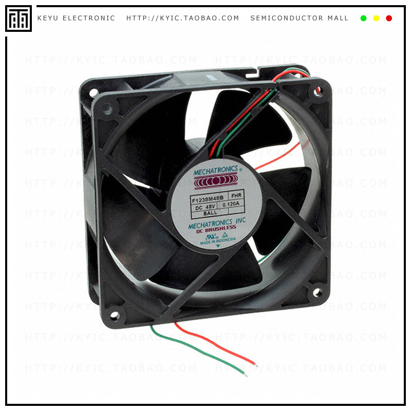 F1238E48B-FHR【FAN AXIAL 119X38MM 48VDC WIRE】