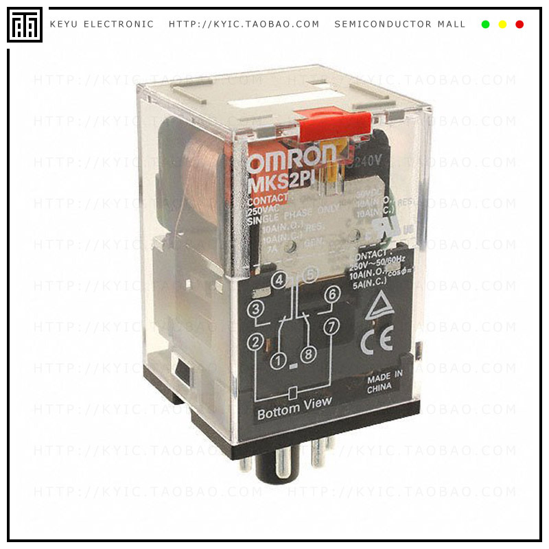 MKS2PI AC12【RELAY GEN PURPOSE DPDT 10A 12V】