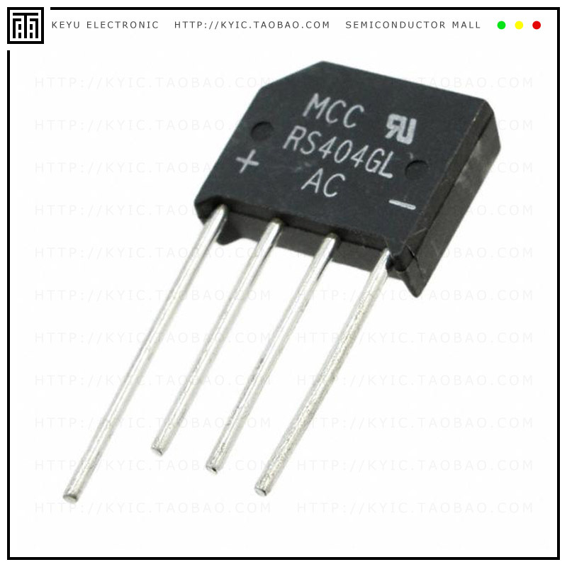RS404GL-BP【BRIDGE RECT 1PHASE 400V 4A RS-4L】