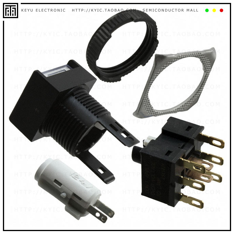 A165L-AWM-24D-2【SWITCH PUSHBUTTON DPDT 5A 125V】