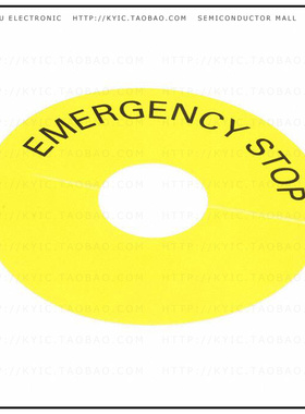 45-50J.140S【EMERGENCY-STOP LEGEND SELF-ADHES】