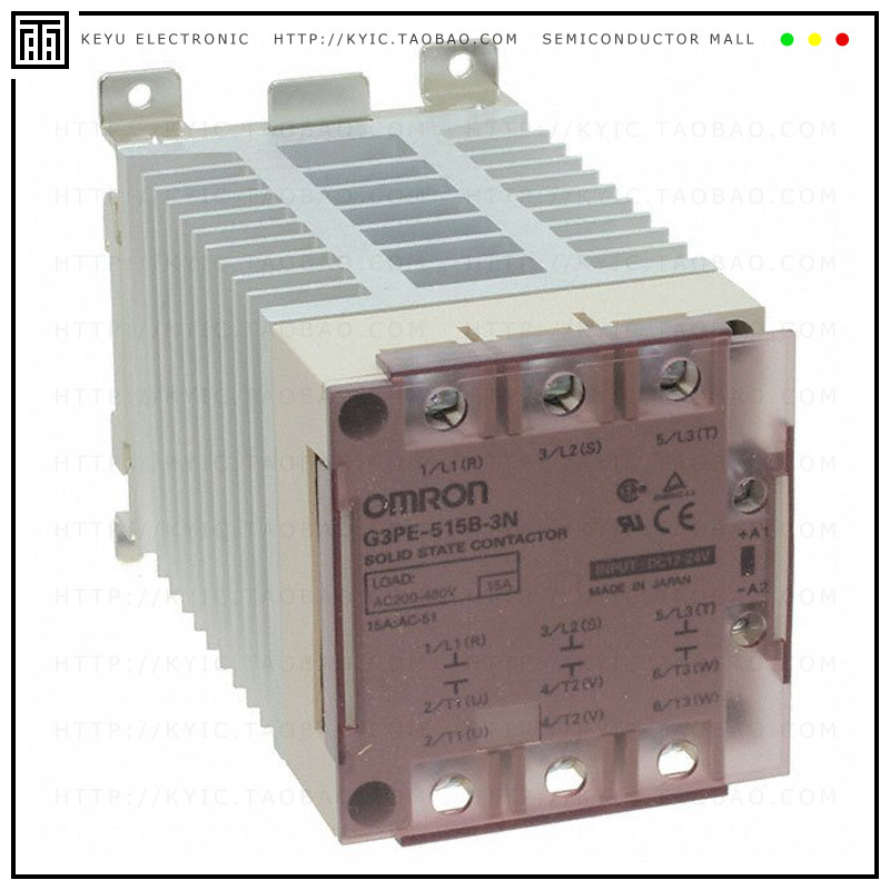 G3PE-225B-3N DC12-24【RELAY SSR 25A 3PH DIN MNT 3PL】
