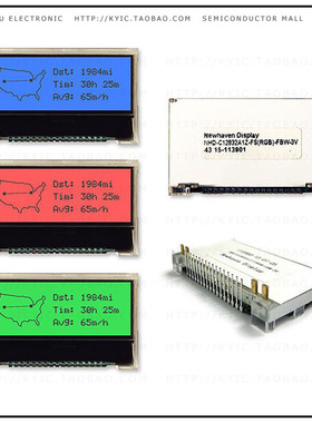 NHD-C12832A1Z-FS(RGB)-FBW-3V【COG GRAPH 128X32 WH TRANSFL】