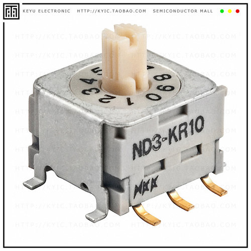 ND3KR10B【SWITCH ROTARY DIP BCD 100MA 5V】