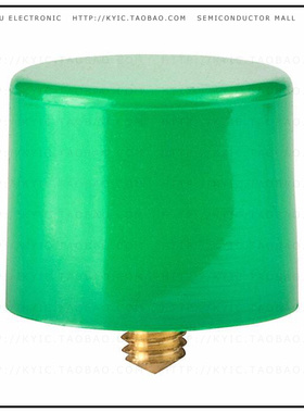 AT407F【CAP PUSHBUTTON ROUND GREEN】