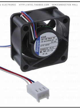 412/2-036【FAN AXIAL 40X20MM 12VDC】