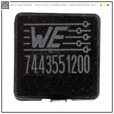 7443551200【FIXED IND 2UH 23A 2.6 MOHM SMD】