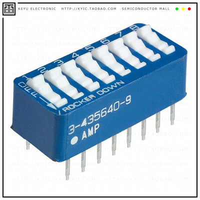 3-5435640-9【SWITCH ROCKER DIP SPST 60MA 5V】