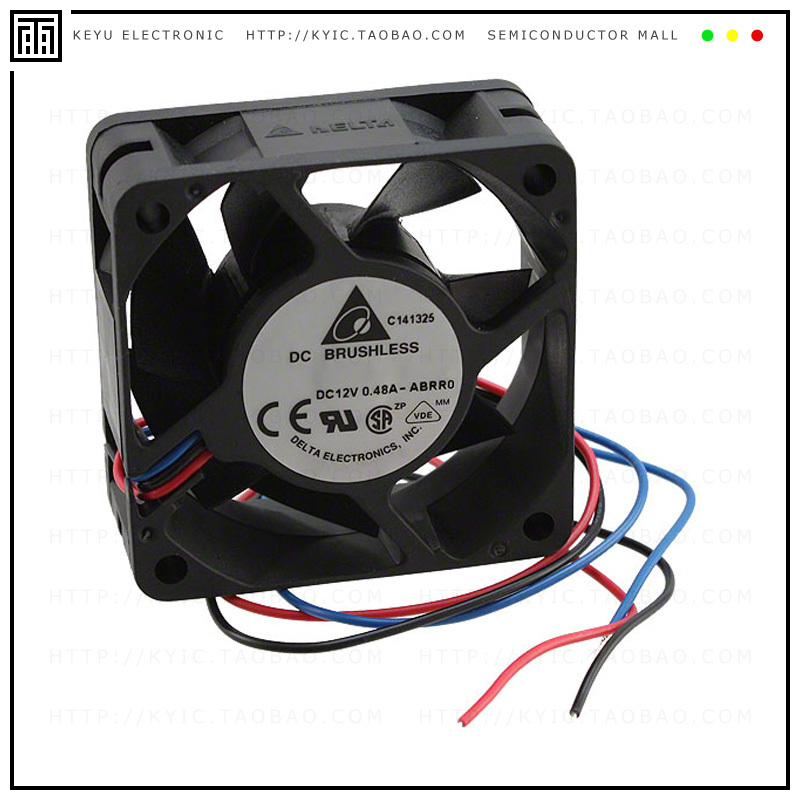 AFB0612EH-ABRR0【FAN AXIAL 60X25.4MM 12VDC WIRE】