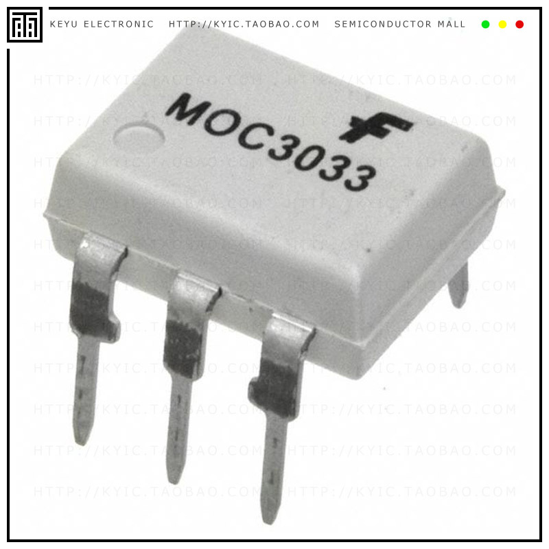MOC3033M【OPTOISOLATOR 4.17KV TRIAC 6DIP】