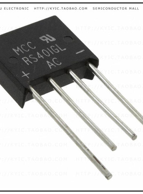 RS401GL-BP【BRIDGE RECT 1PHASE 50V 4A RS-4L】