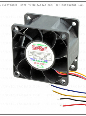 ME6038X12B1+6-FSR【FAN AXIAL 60X38MM 12VDC WIRE】
