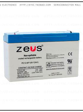 PC12-6F1【BATTERY LEAD ACID 6V 12AH】