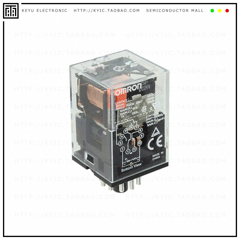 MKS3PN1 DC24【RELAY GEN PURPOSE 3PDT 10A 24V】