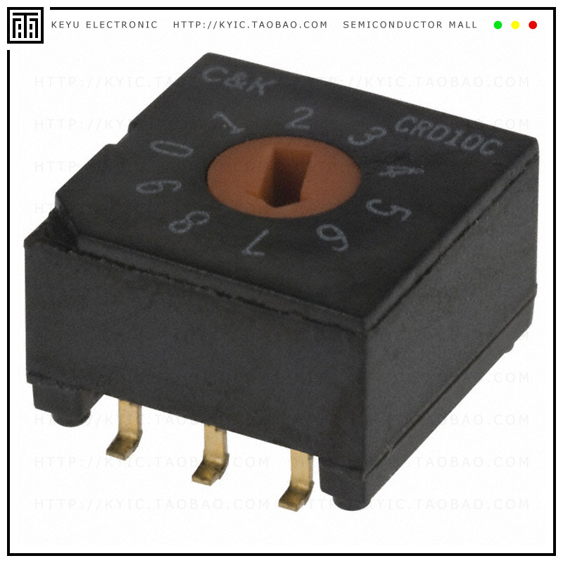 CRD10CM0SBR【SW ROTARY DIP BCD COMP 0.4VA 20V】