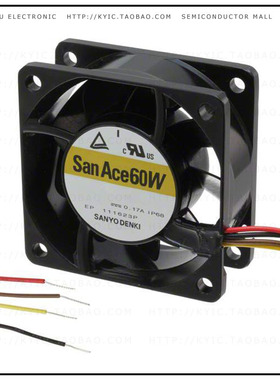 9WL0612P4J001【FAN 60X25MM 12VDC IP68 RBLS】