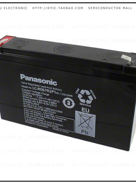 LC-R067R2P1【BATTERY LEAD ACID 6V 7.2AH】