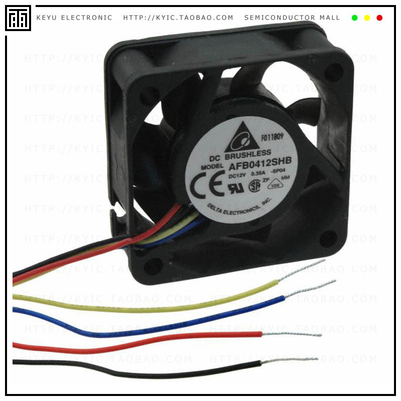 AFB0412SHB-SP04【FAN AXIAL 40X15MM 12VDC WIRE】