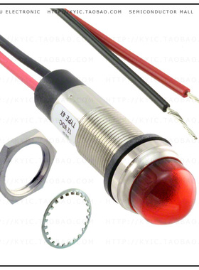 6563105303F【LED 1/2' DOME RED 120AC/DC LEAD】