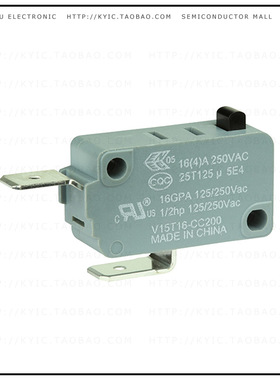 V15T16-CC200【SWITCH SNAP ACT SPST-NC 16A 250V】