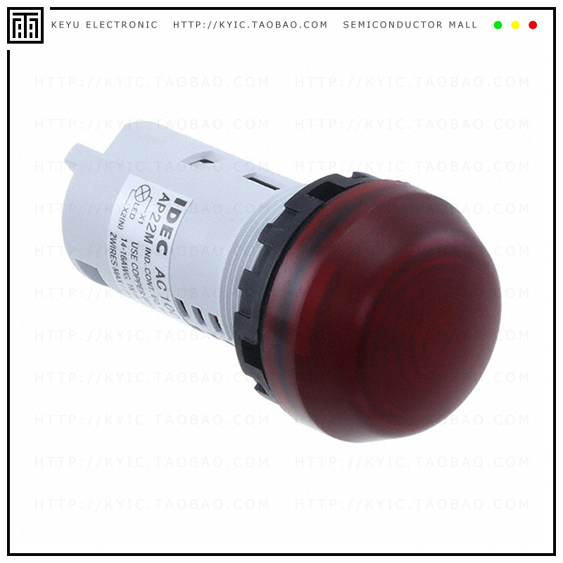 AP22M-2QHR【LED PANEL INDICATOR RD 120V IP66】