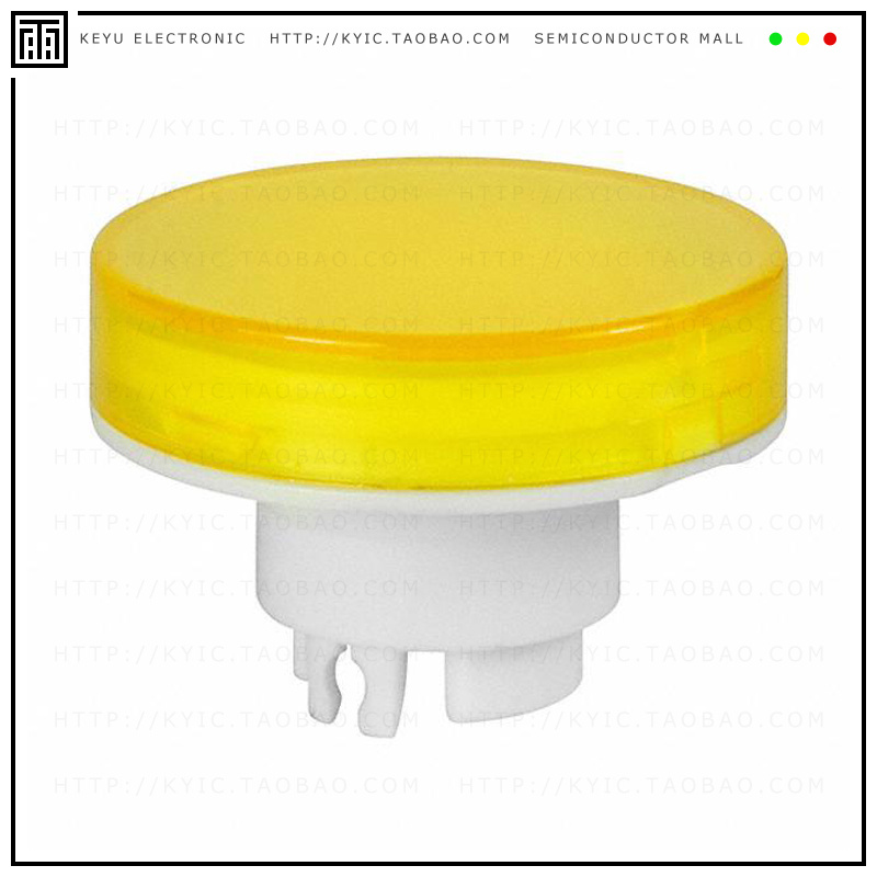 AT3017EB【CAP PUSHBUTTON ROUND YEL/WHITE】