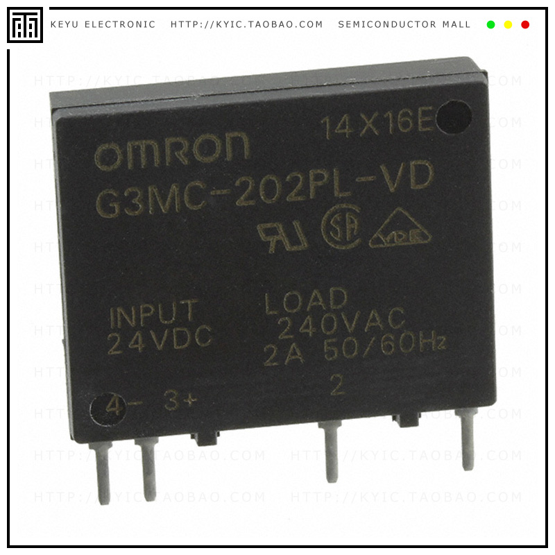 G3MC-202PL-VD DC24【SSR RELAY SPST-NO 2A 75-264V】