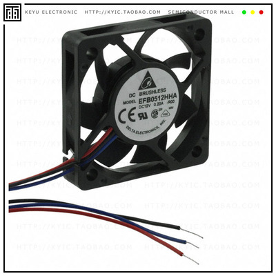 EFB0512HHA-R00【FAN AXIAL 50X10MM 12VDC WIRE】